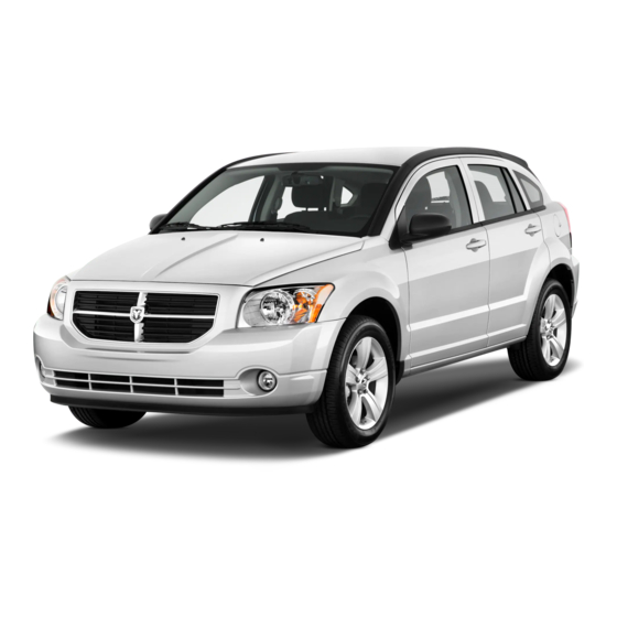 Dodge CALIBER 2012 Manuales