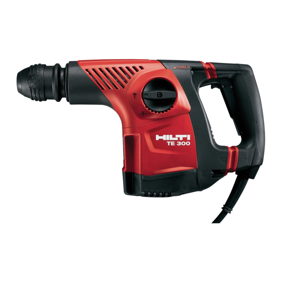 Hilti TE 300-AVR Manual Del Usuario