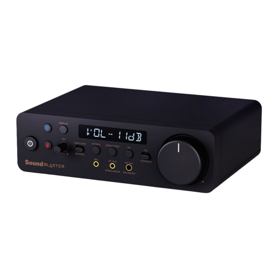 Creative SoundBlaster X5 Guia De Inicio Rapido