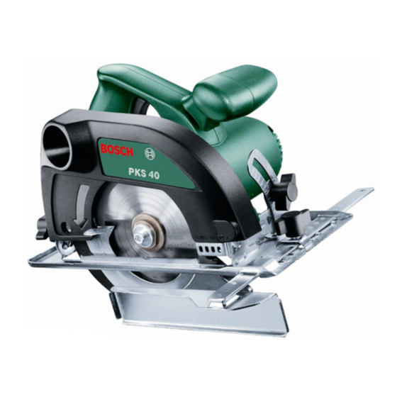 Bosch PKS 40 Manual Original