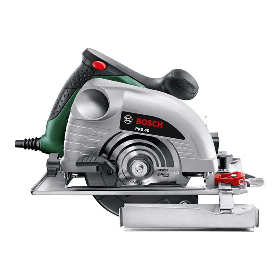 Bosch PKS 40 Manual Original