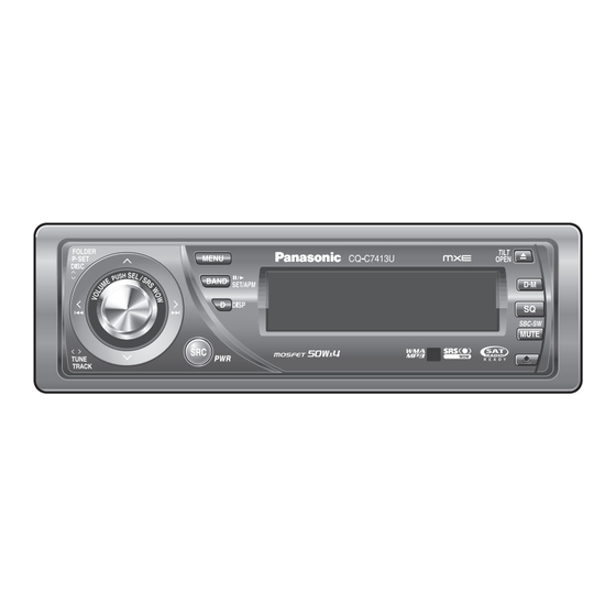 Panasonic CQ-C7413U Manual De Instrucciones