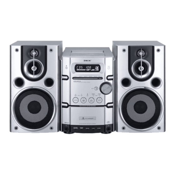 Sony CMT-HPX10W Manual De Instrucciones