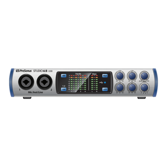 PRESONUS Studio 2|6 Manual Del Propietário