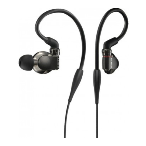 Sony MDR-EX1000 Información Del Producto