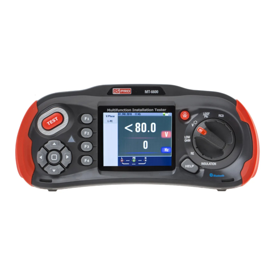 RS Pro RS MT-6600 Manual De Instrucciones