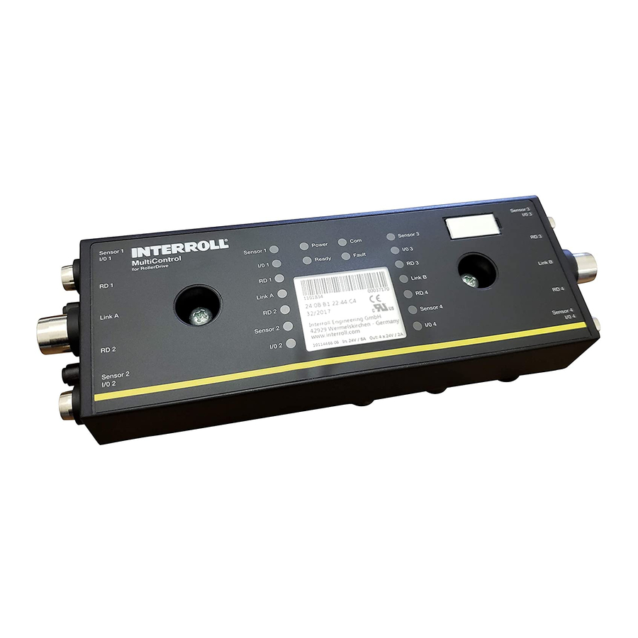 Interroll MultiControl Manual De Instrucciones