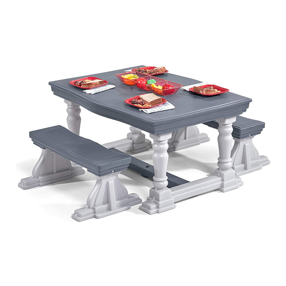 Step2 3 PIECE FARMHOUSE TABLE & BENCH SET Manual De Instrucciones