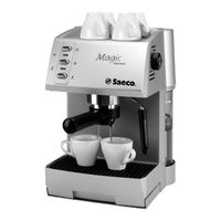 Saeco MAGIC ESPRESSO PAN TAZ BLK SIN017R Instrucciones De Uso