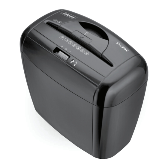 Fellowes POWERSHRED P-35C Manual Del Usuario