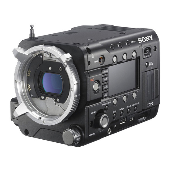 SONY PMW-F55 MANUAL DE INSTRUCCIONES Descargar en PDF | ManualsLib