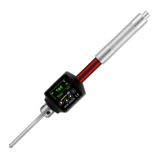 PCE Instruments PCE-2500N Manual De Instrucciones