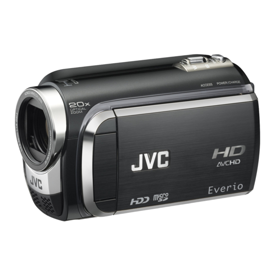 JVC GZ-HD320BE Manuales