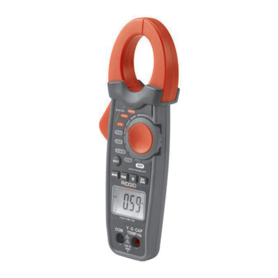 RIDGID micro CM-100 Manual De Instrucciones