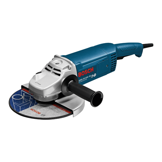 Bosch GWS 20-180 H Instrucciones De Servicio