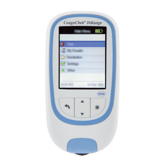 Roche CoaguChek INRange Manual De Usuario