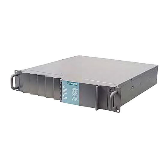 Siemens SIMATIC Rack PC 647B Instrucciones De Servicio