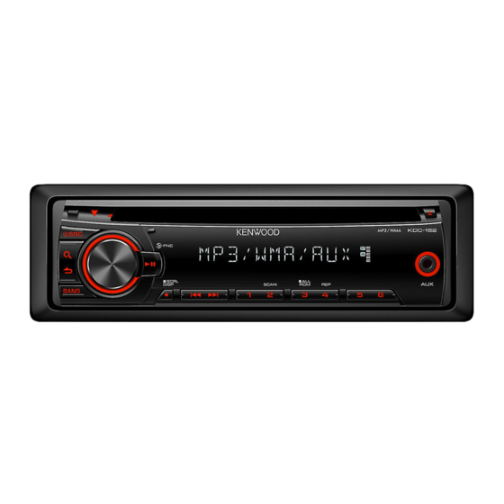Kenwood KDC-152 Manual De Instrucciones