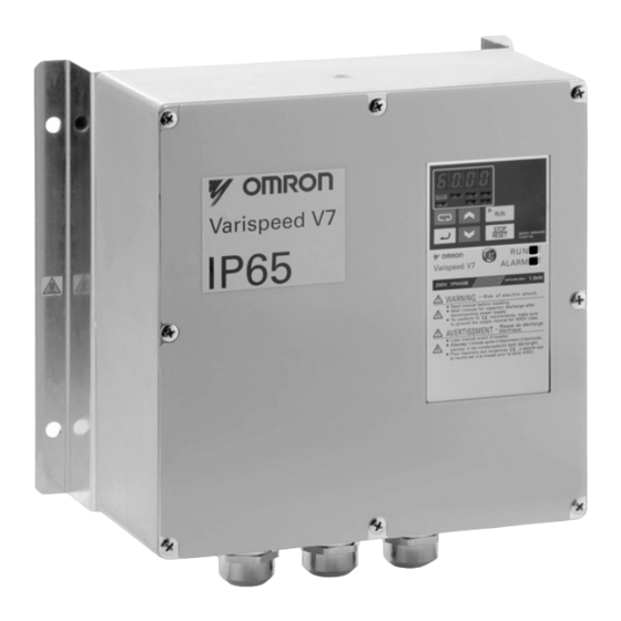 Omron VARISPEED V7 IP65 Guia De Inicio Rapido