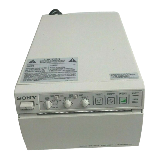 Sony UP-895 Manuales