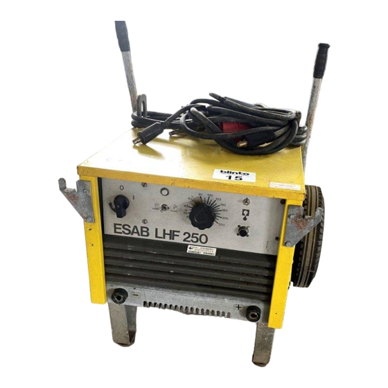 ESAB LHF 250 Instrucciones De Uso