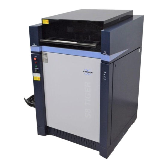 BRUKER S8 TIGER MANUAL DE INSTRUCCIONES Descargar en PDF ManualsLib