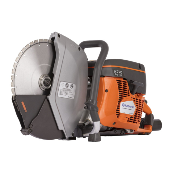 Husqvarna K 770 Dry Cut Manual De Usuario