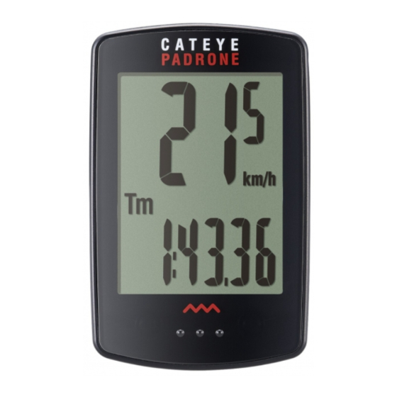 Cateye PADRONE CC-PA100W Manual De Instrucciones