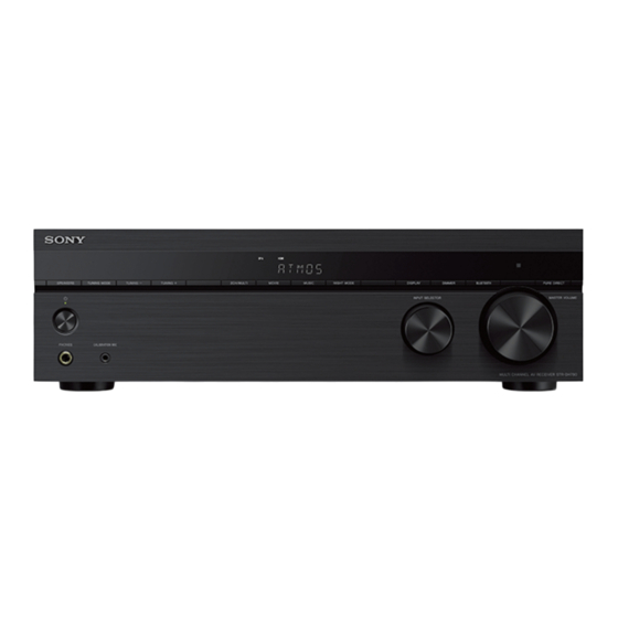 Sony STR-DH790 Guia De Ayuda