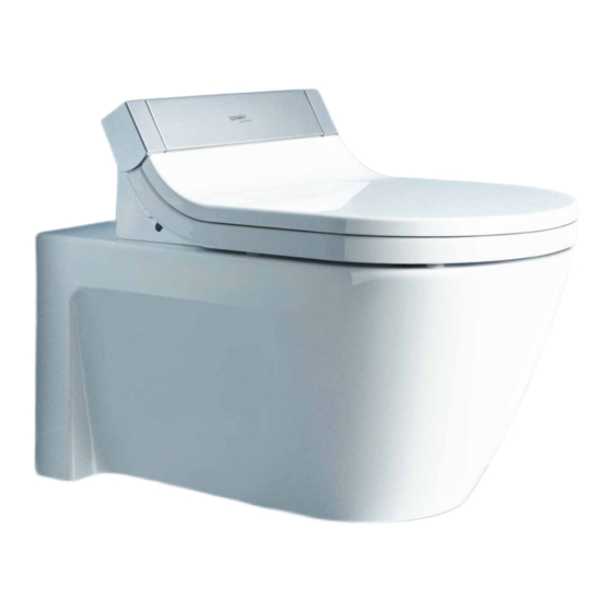 DURAVIT sensowash Instrucciones De Montaje