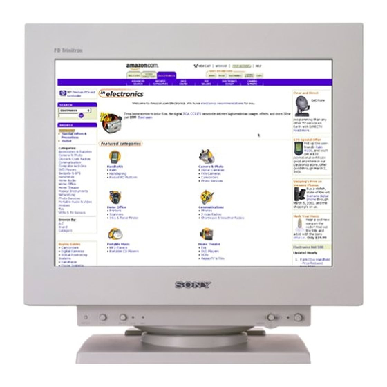 Sony Trinitron GDM-F500R Manual De Instrucciones