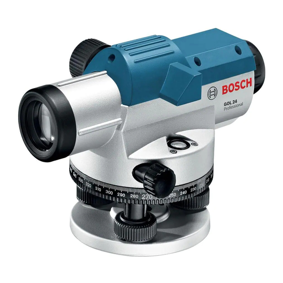 Bosch GOL 24 Manuales