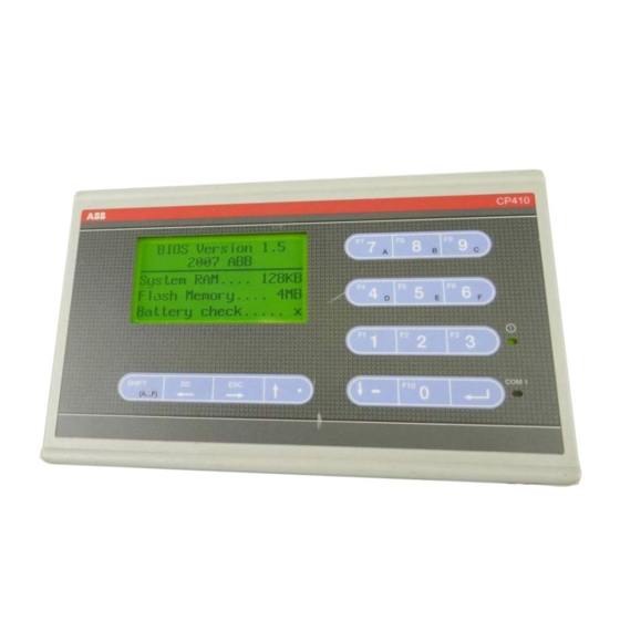 ABB CP410 Manual De Instalación Y Operación