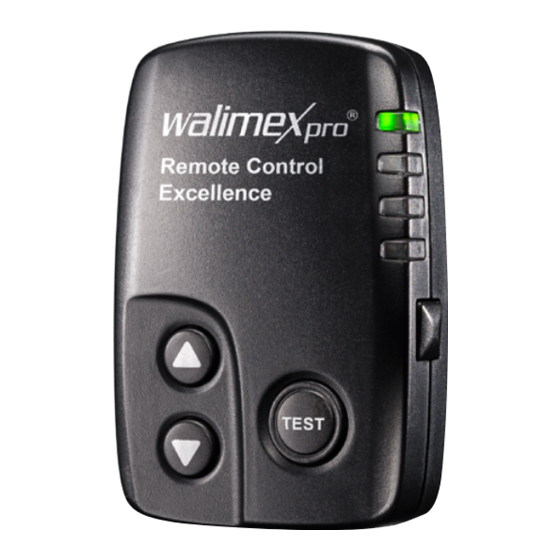 Walimex Pro Excellence Manual De Instrucciones