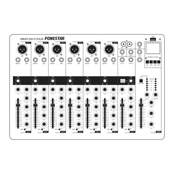 FONESTAR SM-2703UB Manual De Instrucciones