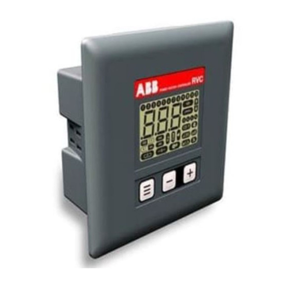 ABB Power Factor Controller RVC Manuales