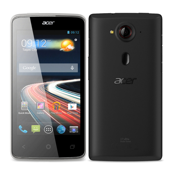 Acer Liquid Z4 Manuales