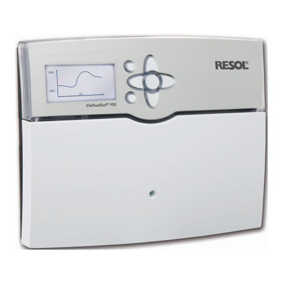 Resol DeltaSol MX Manual Para El Instalador Especializado