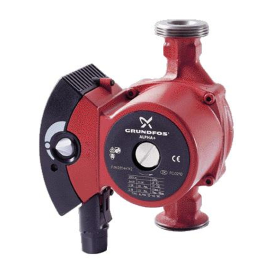 Grundfos ALPHA+ Instrucciones De Instalación Y Funcionamiento
