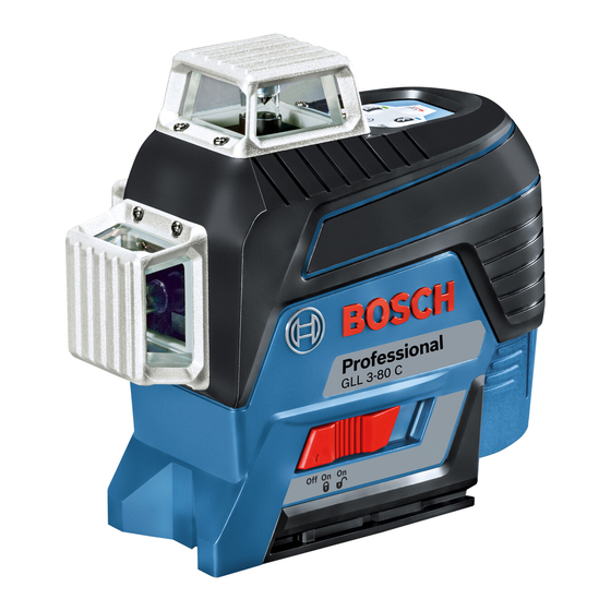 Bosch GLL Professional 3-80 C Manual Original