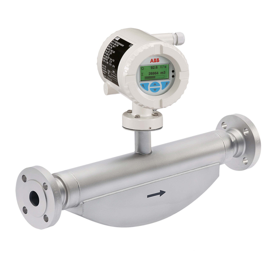 ABB CoriolisMaster FCB400 Instrucciónes De Puesta En Marcha