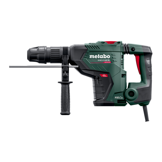 Metabo KHEV 5-40 BL Instrucciones De Manejo