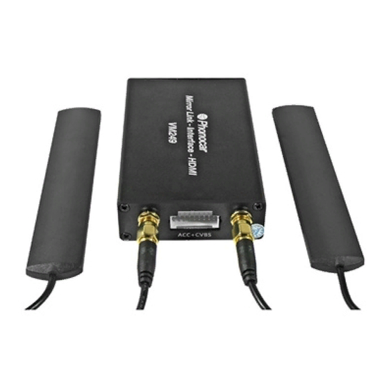 Phonocar Mirror Link VM 249 Manual De Instrucciones