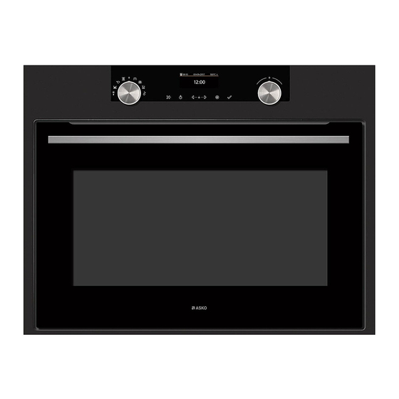 Asko OCM8464A Instrucciones De Uso