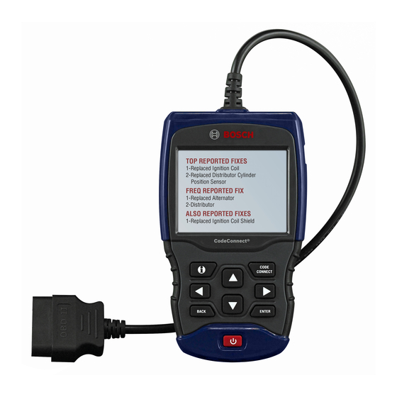 Bosch CodeConnect OBD1200 Guia Del Usuario