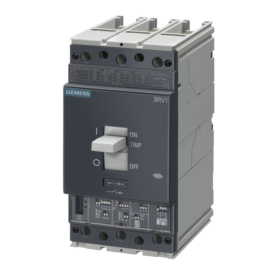 Siemens SIRIUS 3RV106 Instructivo