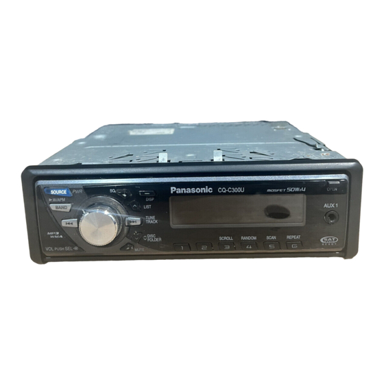 Panasonic CQ-C300U Manual De Instrucciones