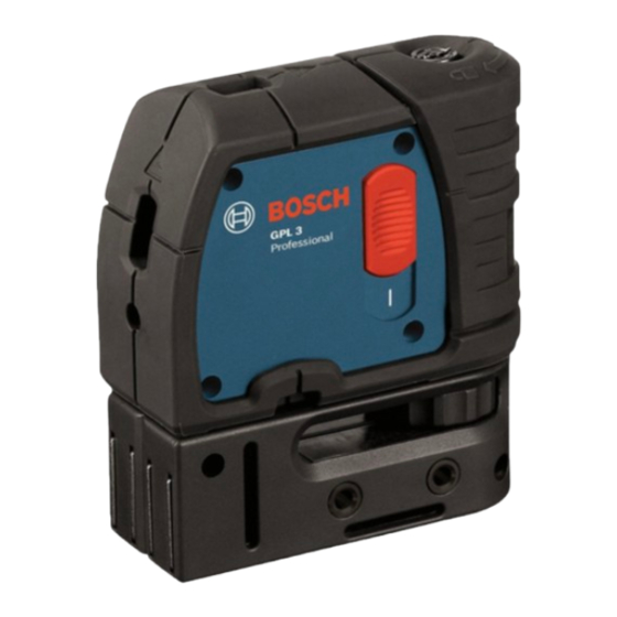 Bosch GPL 3 Professional Manual Original