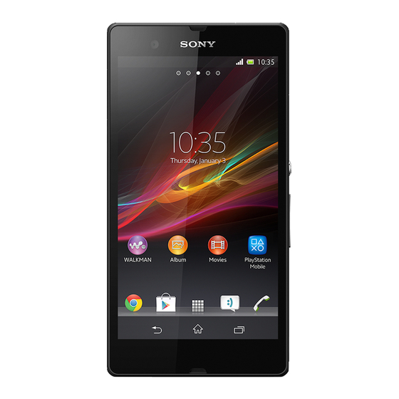 Sony Xperia Z Guia De Inicio Rapido