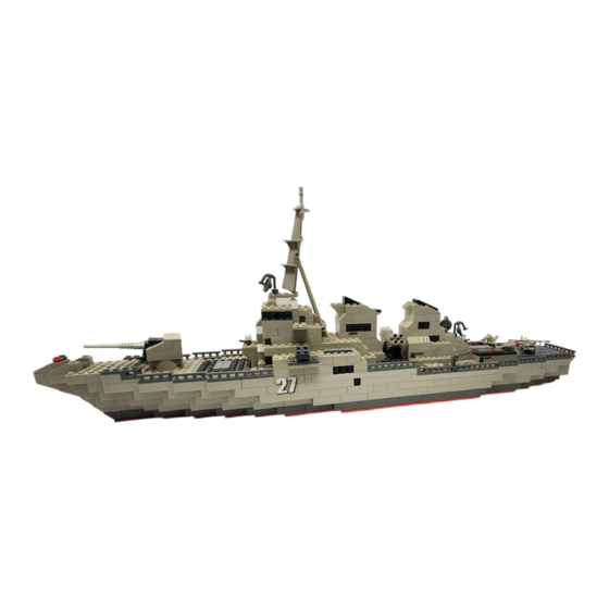 Mega Bloks ProBuilder BATTLE GROUP Serie DESTROYER 9762 Instrucciones De Montaje